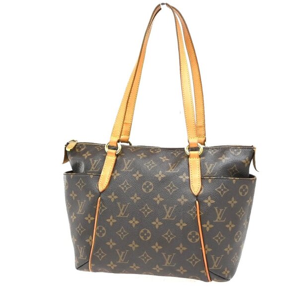 LOUIS VUITTON Logo Totally PM Shoulder Bag Monogram Leather Brown M56688 11EF107 - Picture 1 of 15